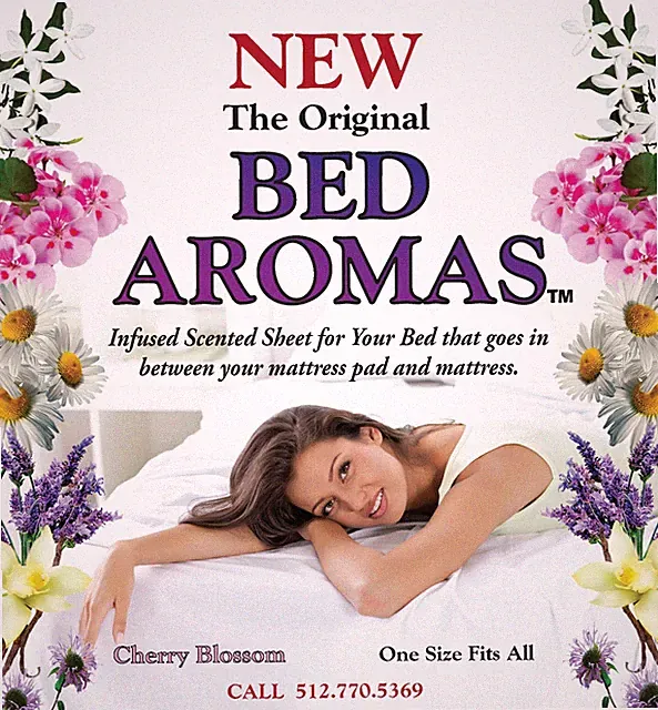 Bed Aromas - New Product - Fresh Scented Sheet For Your Bed - Cherry Blossom