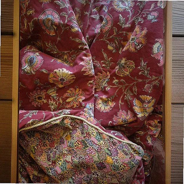 Bella Rose By Rose Tree Queen Comforter Piping Floral & Pasley Reversible EUC