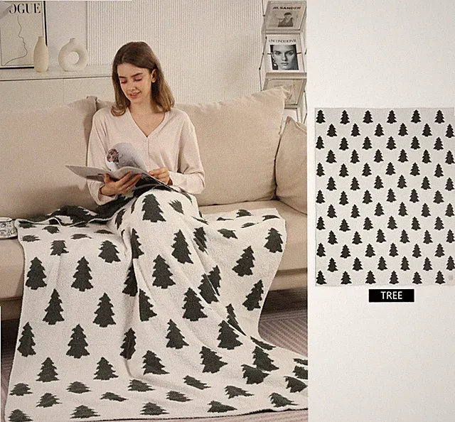ComfyLuxe Tree Pattern Throw Blanket