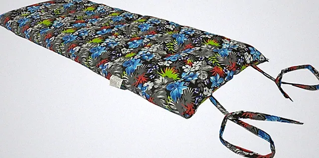 Japanese Floor Rolling Futon Mattresses, Cotton Pads 3 x 30 x 80, Tropical Blue