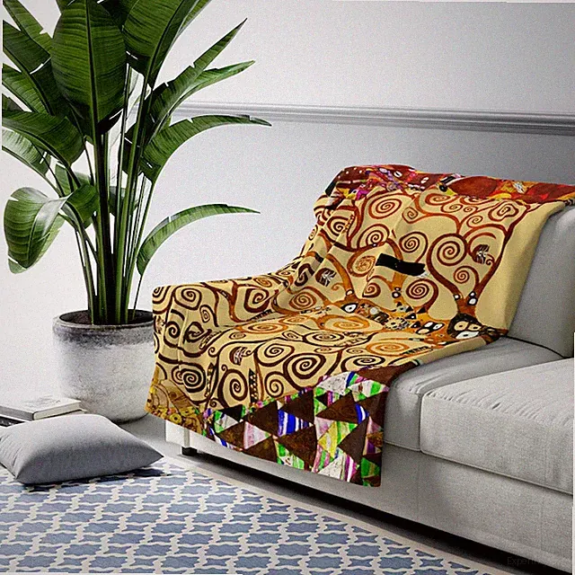 Klimt Tree of Life Blanket Personalized Art