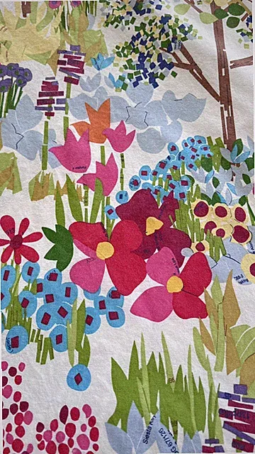 Pottery Barn Queen Duvet Cover Woodland Paint by Number - Colorful! EUC