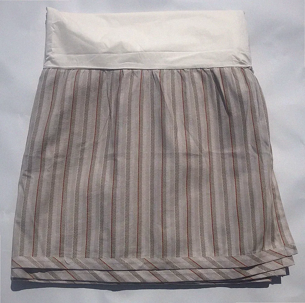 Rose Tree Bedskirt Bed Skirt Striped Dust Ruffle 60 in W x 80 in L + 18 in Drop