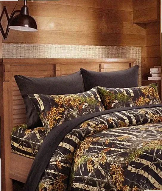 Sheets Full Black Camo Regal Comfort® The Woods© Gold Collection 6 Pc Double bed