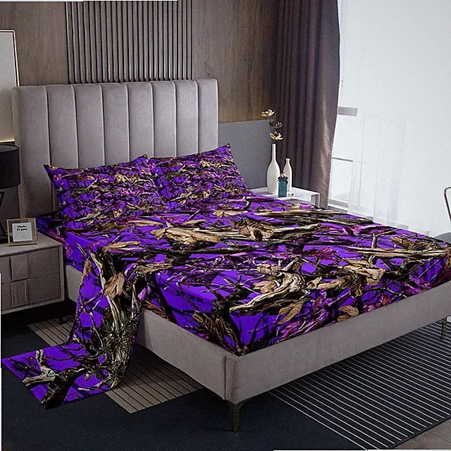 Tree Branches Set for Boys Girls Wild Hunting Sheets with Deep Pocket Fitted...